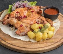 Шашлык из домашнего цыпленка