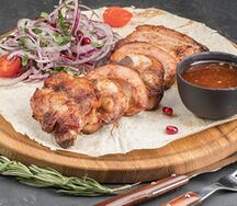 Шашлык из телячьей грудинки