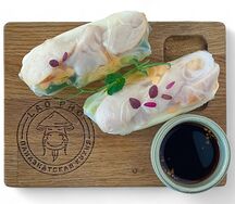 Свежий нэм с копченой курицей
