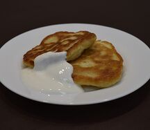 Оладьи со сметаной
