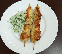 Шашлык из филе куриной грудки