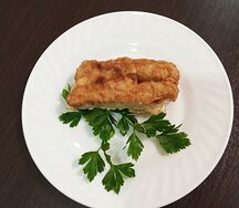 Пикша жареная