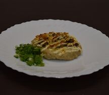 Биточки куриные с грибами