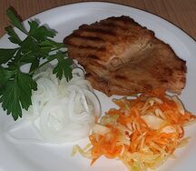 Стейк из свинины (корейка)