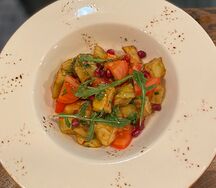 Салат с баклажанами и томатами