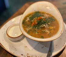 Чучвара с бульоном из говядины