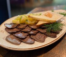 Язык жареный