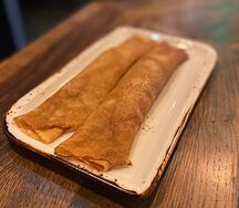 Блины, фаршированные ветчиной и сыром