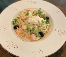 Лагман с морепродуктами