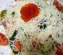 Салат со слабосоленой семгой