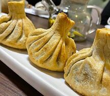 Хинкали жареные с говядиной