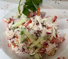 Ацицели с курицей и овощами