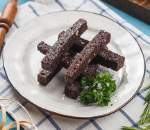 Чесночные гренки из бородинского хлеба