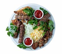 Шашлычная тарелка большая