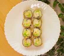 Жареные роллы Хансю с креветкой