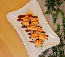 Запеченные роллы с креветкой