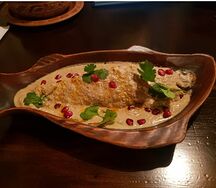 Форель с ореховым соусом