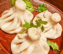 Хинкали с креветками
