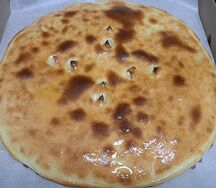 Осетинский пирог с фасолью и грецкими орехами