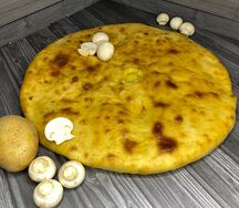 Осетинский пирог с картофелем и грибами