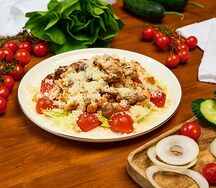 Салат Цезарь с креветкой