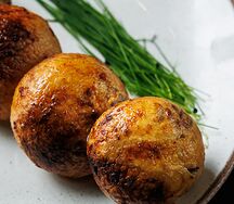 Шампиньоны на мангале