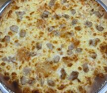 Пицца с курицей и овощами 