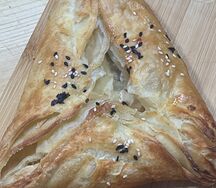 Самса Курица, сыр и грибы