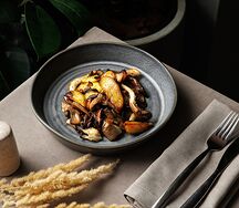 Картофель, жаренный с грибами