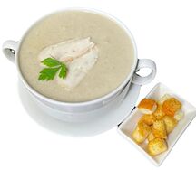 Крем-суп грибной с курицей