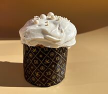 Слоеный кулич ванильный