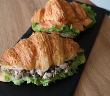 Сэндвич с курицей и грибами