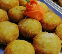 Крокет из судака с жульеном
