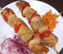 Шашлык из свинины на шпажке