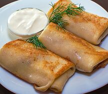Блины с мясом