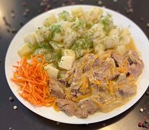 Печень куриная в сметане