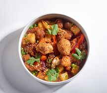 Жаркое из свинины под соусом сладкий чили