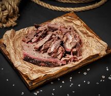 Шашлык из рваной говядины