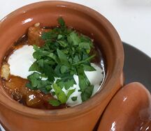 Жаркое с говядиной и грибами