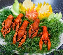 Раки небольшие вареные классические