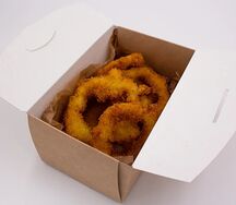 Кольца кальмаров в темпурных хлопьях