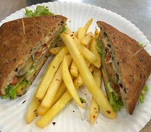 Сэндвич с ветчиной мини