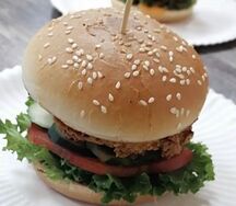 Бургер со свининой мини