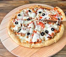 Домашняя пицца с курицей
