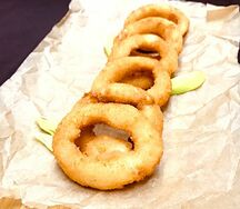 Луковые кольца в кляре