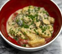 Ньокки с говядиной и грибами 