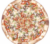 Пицца с лососем