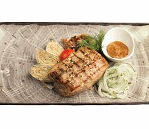 Филе свинины с икрой из баклажан