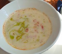 Сливочный суп с рыбой