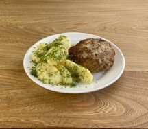 Шницель куриный с гарниром